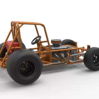 Vintage Sprint car Base Version 2 Scale 1:25 - Model thumbnail 20
