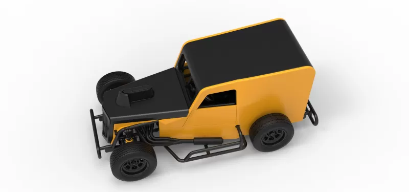 Dwarf car Scale 1:25 - Model preview 4