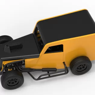 Dwarf car Scale 1:25 - Model thumbnail 4