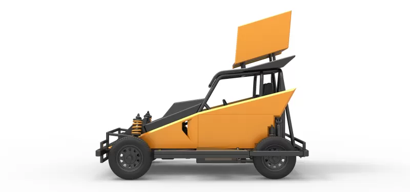 New Zealand Ministock car Version 2 Scale 1:25 - Model preview 9