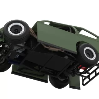 Mod Lite Race car while turning Version 2 Scale 1:25 - Model thumbnail 3