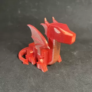 Medium Poly Baby RoboDragon - Model thumbnail 1