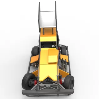 New Zealand Superstock car while turning Version 4 Scale 1:25 - Model thumbnail 8