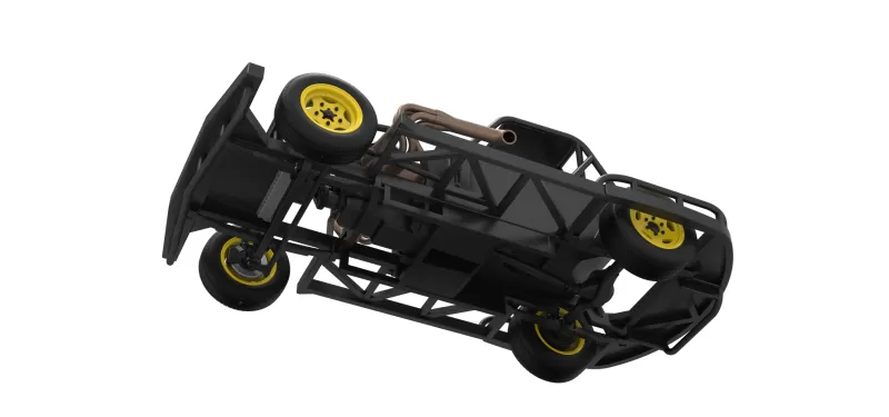 New Zealand Vintage Stock car Base Scale 1:25 - Model preview 3