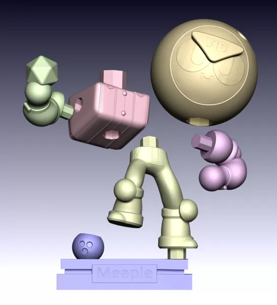 Meeple Brawl Stars Fan Art - Model preview 10