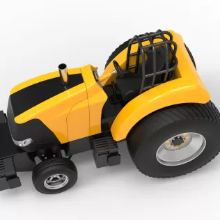 Fun short Pro Stock Pulling Tractor Version 5 Scale 1:25 - Model thumbnail 2