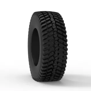 Tractor tire deflated Scale 1:25 - Model thumbnail 8