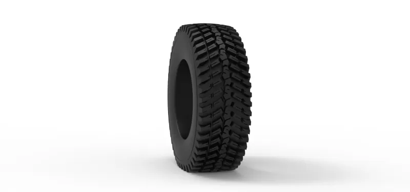 Tractor tire deflated Scale 1:25 - Model preview 8