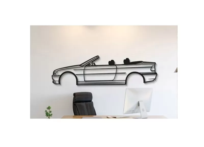 BMW - E46 Cabriolet Wall Art - Model preview 1