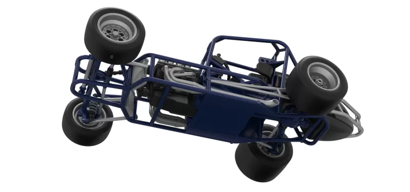 Pavement Silver Crown Car Base Version 2 Scale 1:25 - Model preview 3