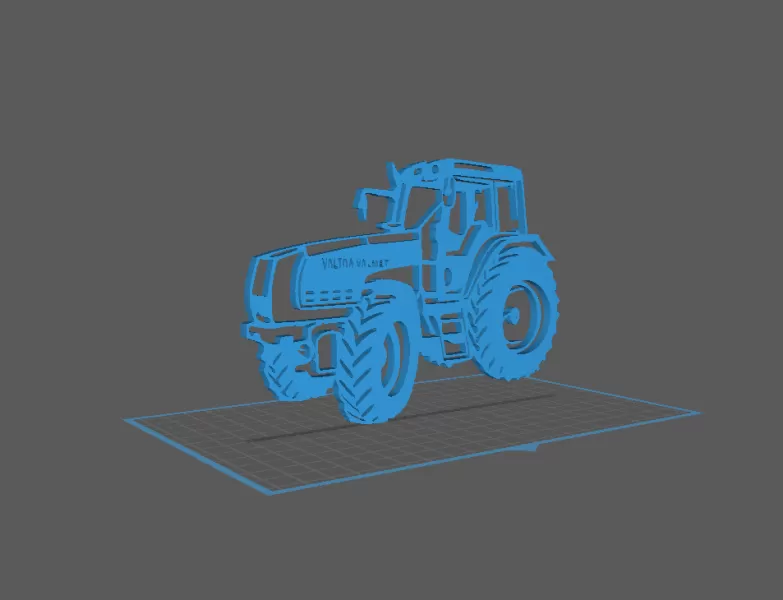 Tractor - Valtra Valmet Wall Art - Model preview 1