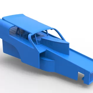 Shell of Vintage Dirt Modified stock car Version 2 Scale 1:25 - Model thumbnail 15