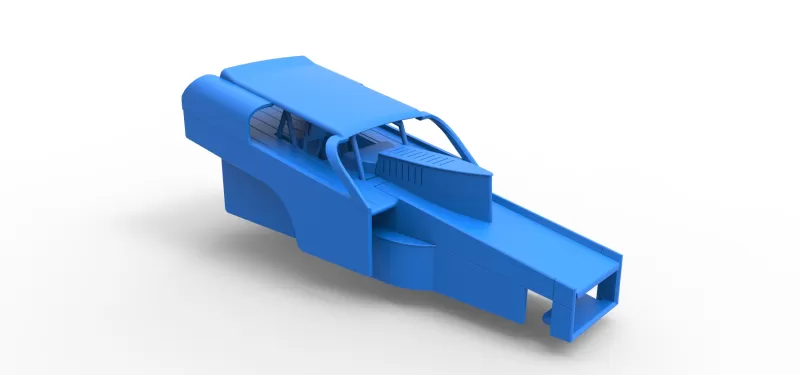 Shell of Vintage Dirt Modified stock car Version 2 Scale 1:25 - Model preview 15