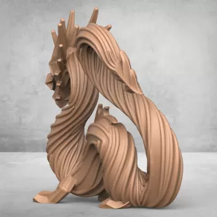 Chinese Dragon Statue - Model thumbnail 4