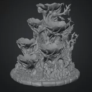 Haunted Hollow Gothic Organizer STL File for 3D Print - Model thumbnail 13