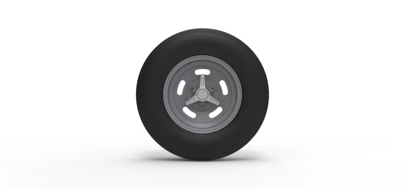 Front wheel of Vintage Champ car Version 2 Scale 1 to 25 - Model preview 5