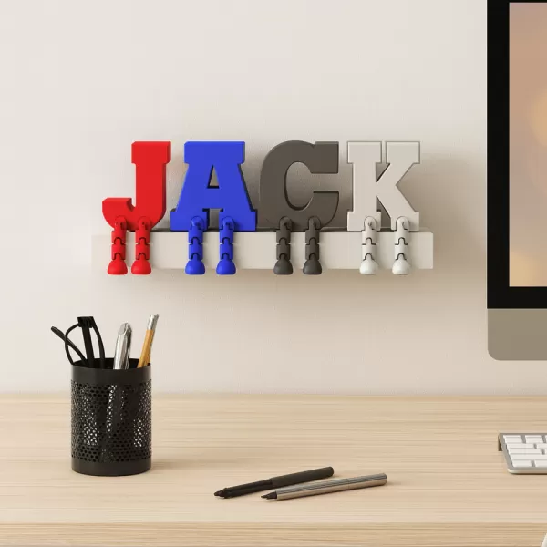 Articulated Letter Set | Full Alphabet, A–Z with Moving Legs - Model preview 3