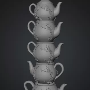 Enchanted Teapot Tower STL File for 3D Printing - Model thumbnail 9