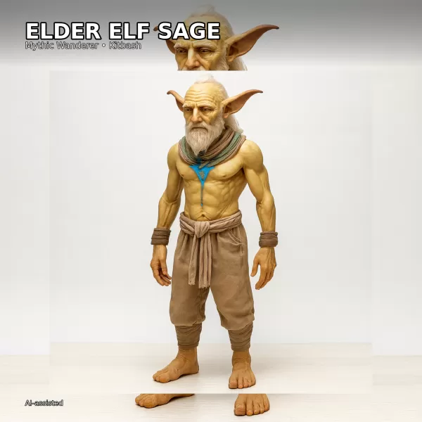 Alien & Fantasy Character Pack (10) — High-Poly Kitbash Bundle - Model preview 12