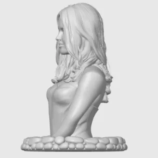 Jessica Alba 3D Bust - Model thumbnail 6