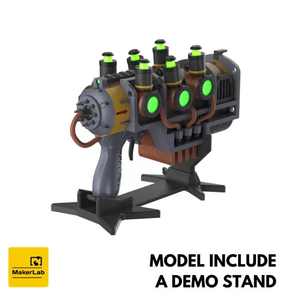 Plasma Blaster - Fallout 4 - Printable 3d model - STL files - Model preview 3