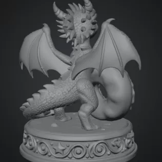 Sweet Donut Dragon STL File for 3D Print - Model thumbnail 12