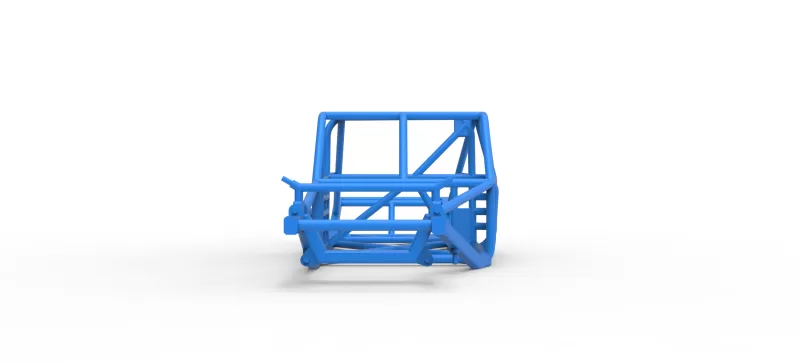Frame of Vintage Asphalt Modified stock car Version 3 Scale 1:25 - Model preview 5