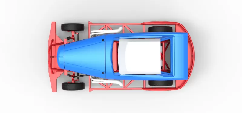 New Zealand Vintage Stock car Scale 1:25 - Model preview 11