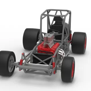 Vintage Pavement Silver Crown Car Base Scale 1:25 - Model thumbnail 5