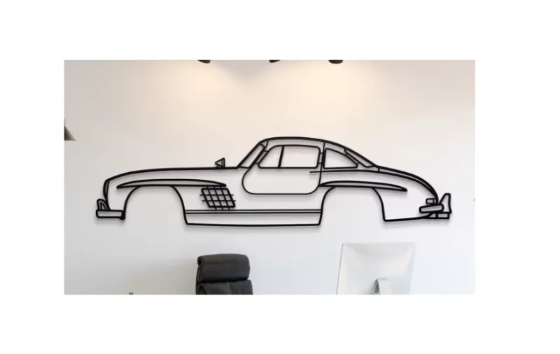 Mercedes - 300 SL Coupe 1954 Wall Art - Model preview 1