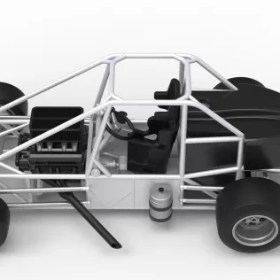 Experimental Pavement Silver Crown Car Base Version 3 Scale 1:25 - Model thumbnail 10