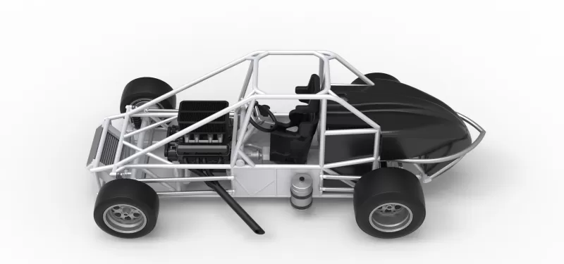 Experimental Pavement Silver Crown Car Base Version 3 Scale 1:25 - Model preview 10