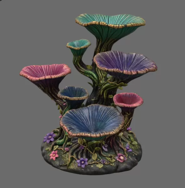 Enchanted Floral Tree Organizer STL File for 3D Print - Model preview 9