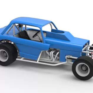 Vintage Dirt Modified stock car Version 10 Scale 1:25 - Model thumbnail 24