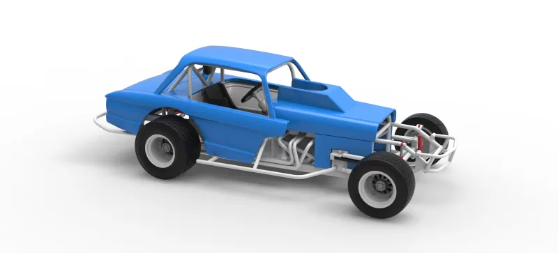Vintage Dirt Modified stock car Version 10 Scale 1:25 - Model preview 24