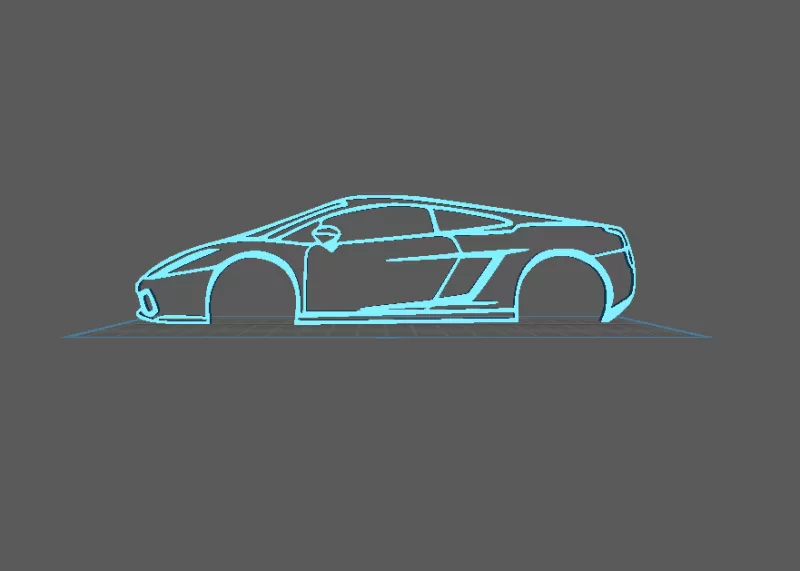 Lamborghini - Gallardo Wall Art - Model preview 2
