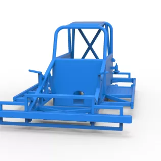 Frame of New Zealand Ministock car Version 3 Scale 1:25 - Model thumbnail 4