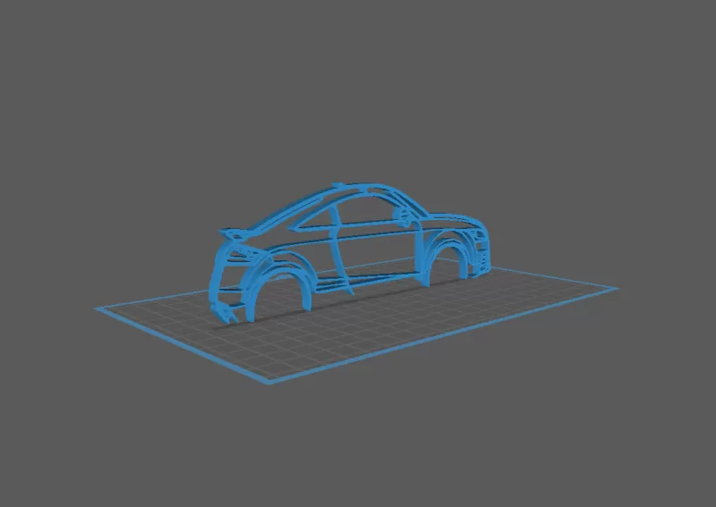 Audi - TT RS Wall Art - Model preview 1