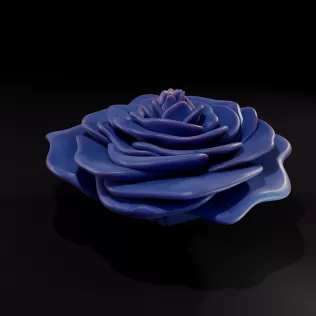 Rose Candle 3D Printable Model - Model thumbnail 3