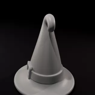 Witch's hat 3D Printed Mold - Model thumbnail 3