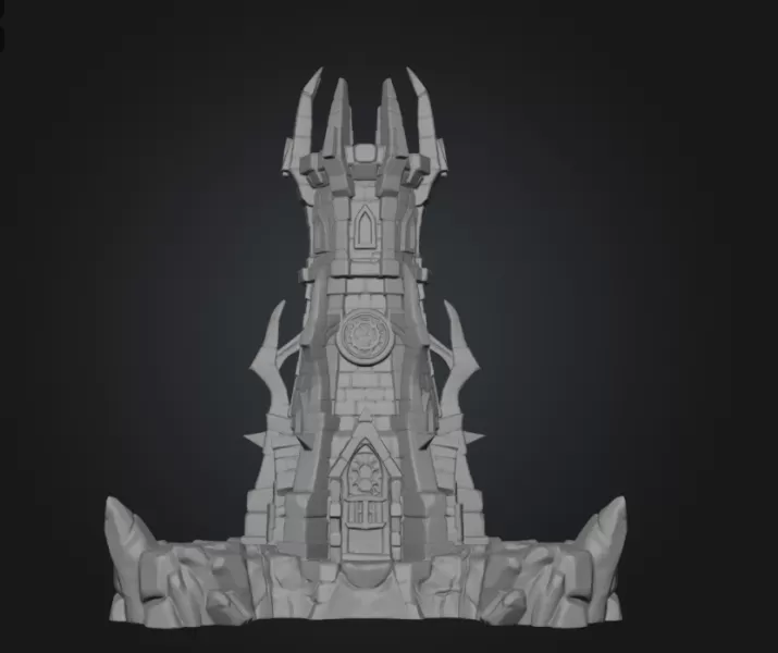Shadowspire Arcane Tower STL File for 3D Print - Model preview 13