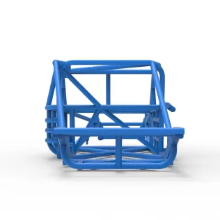 Frame of Vintage Asphalt Modified stock car Version 3 Scale 1:25 - Model thumbnail 12