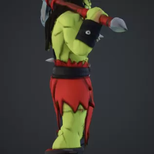 orc mit axt - Model thumbnail 2