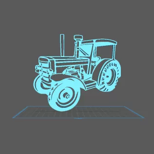 Tractor - Honomag Wall Art