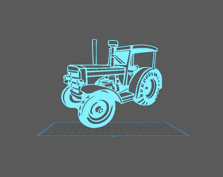 Tractor - Honomag Wall Art - Model preview 2