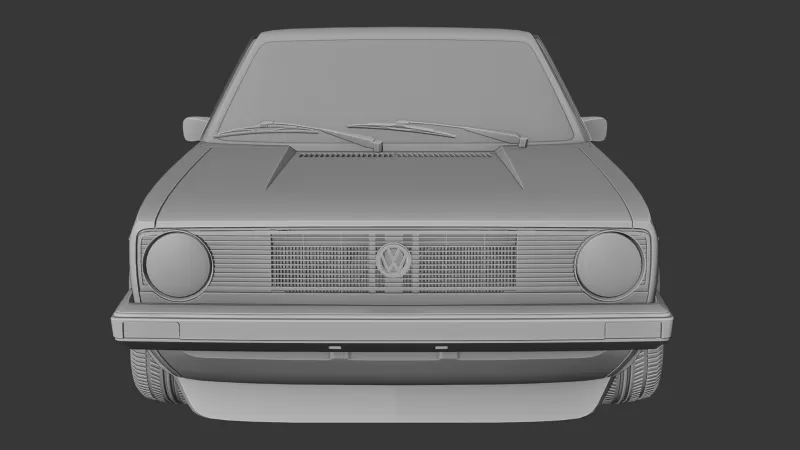Volkswagen Golf mk1 - Model preview 5