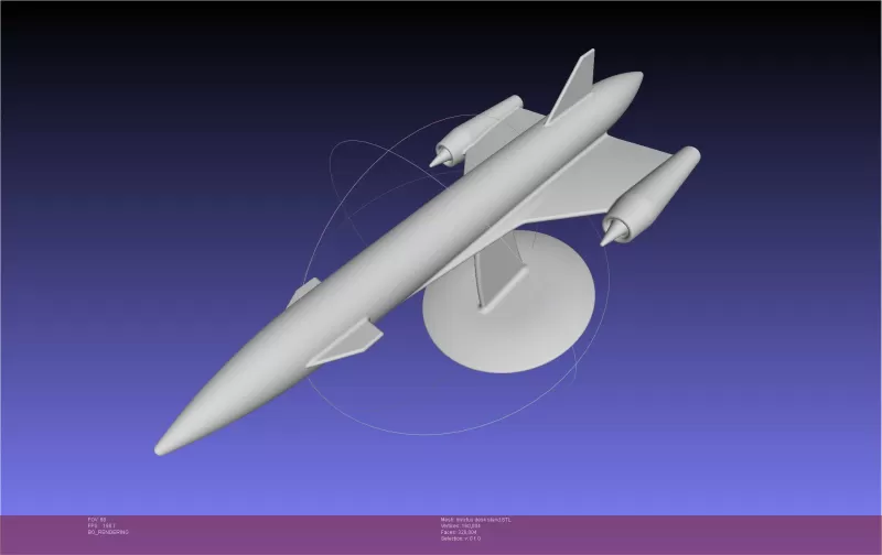 ESA Invictus Hypersonic Spaceplane Model - Model preview 1