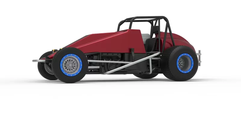 Vintage Dirt Silver Crown Car Scale 1:25 - Model preview 2