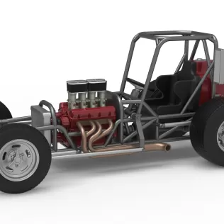 Dirt Silver Crown Champ car Base Version 2 Scale 1:25