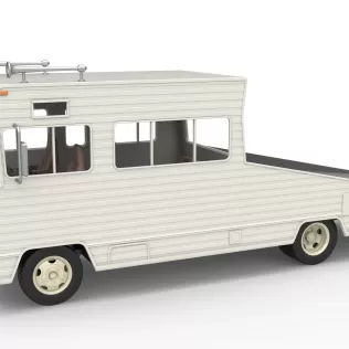 Vintage Transporter truck for Race car Version 7 Scale 1:25 - Model thumbnail 9